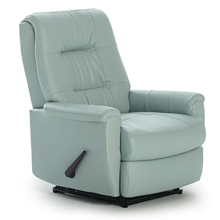 Felicia Swivel Rocker Recliner with Button-Tufted Back